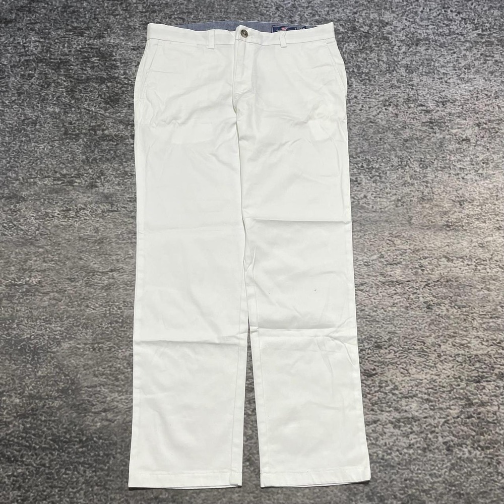 Vineyard Vines Chino Pants Mens 35x30 White Casual Classic Preppy‎ Golf